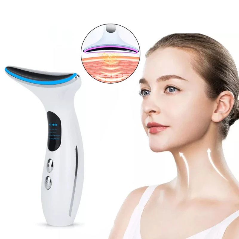 Профессиональный U-Shape форме благодаря чему создается ощущение невесомости с EMS уход за кожей лица шеи лифтинг массажер микро перегрузок по току удаления морщин устройство подъема