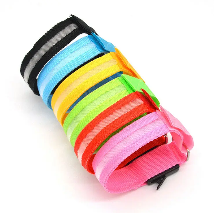 Wholesale cheap light up dmx wristband led bracelet led-nylon wristband with USB for events