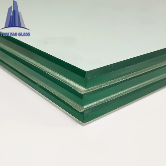 Laminated Tempered Safety Glass Sheet Price 16,20,24mm Tempered Glass