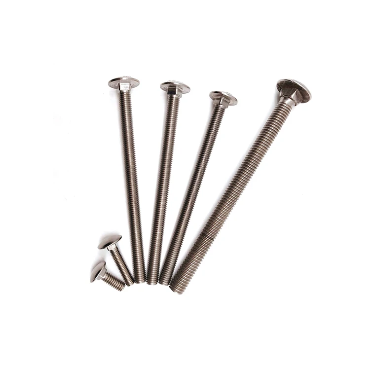 Professional manufacture stainless steel round head square neck carriage bolt