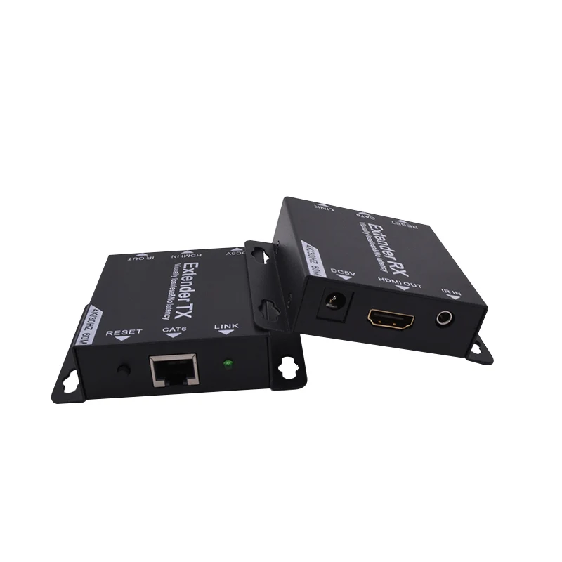  AOEYOO 195ft(60m ) HDMI Ethernet через CAT6 4k/30hz Extender Repeater С ИК-пультом