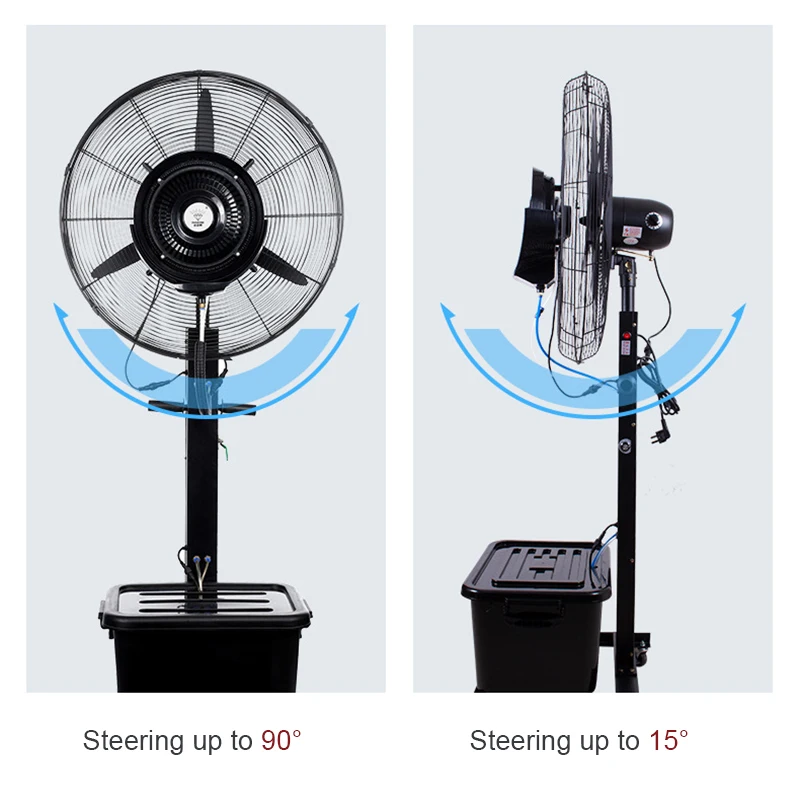 Cheap Price Cooling Centrifugal Mist Stand Fan With Remote Control