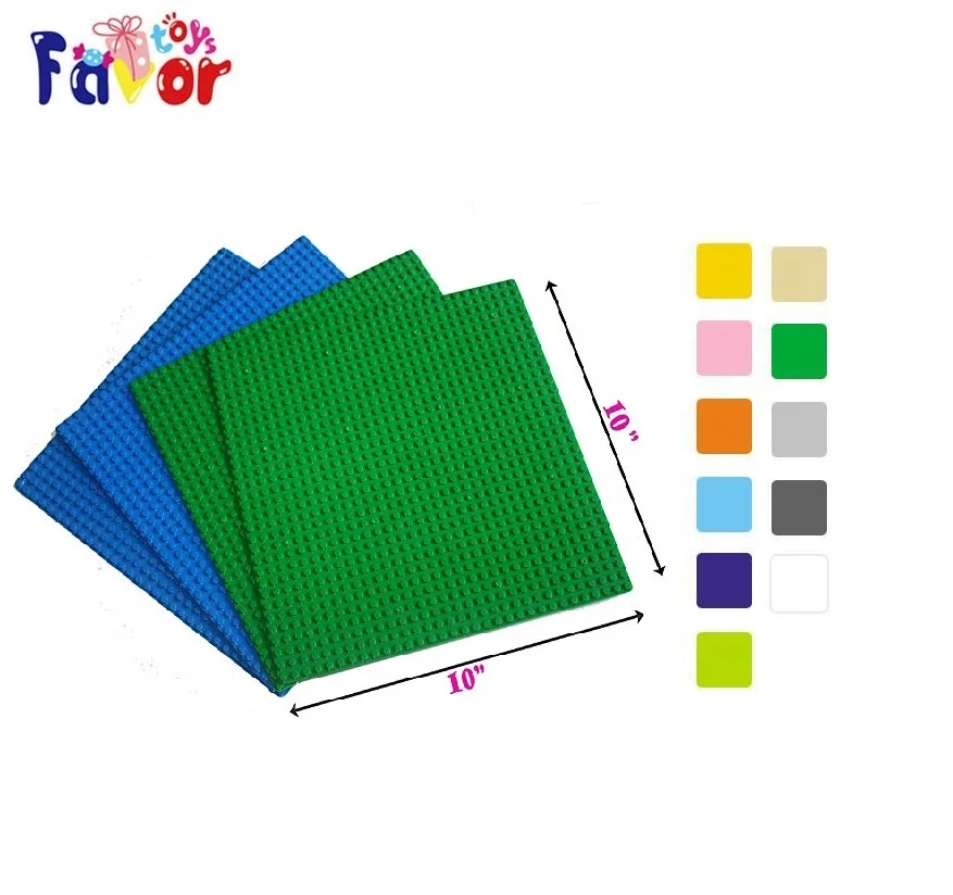 DIY Building Block Baseplate Connecting Classical Blocks Building Bricks 4pcs of 32x32 dots with 4pcs of Rubber Tape