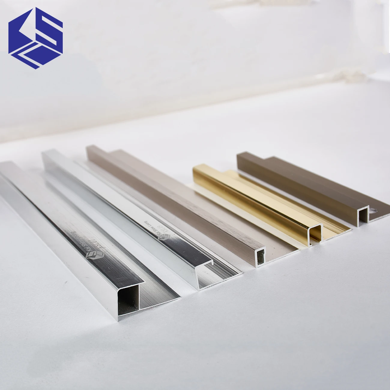 KSL decorative square ceramic inside corner metal stainless steel tile edge trim
