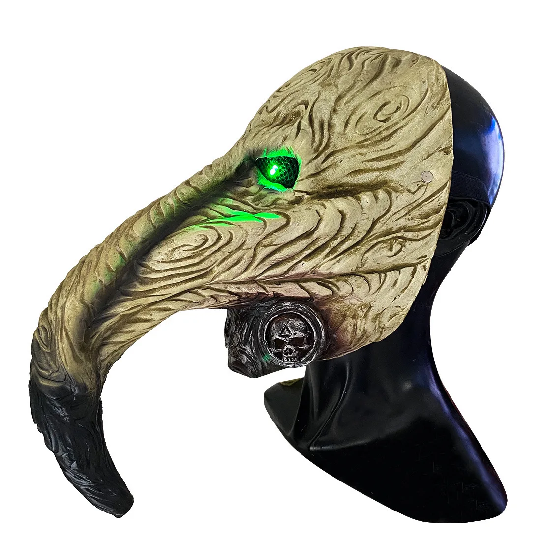 Stegosaurus Plague Doctor Bird Mask Long Nose Beak Cosplay Steampunk Halloween Costume Props Latex Material
