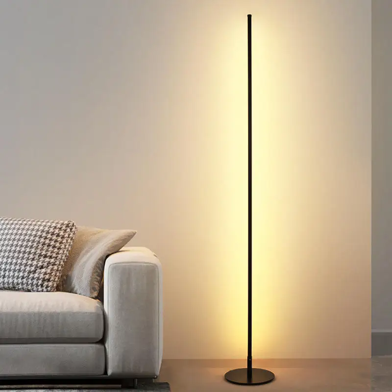 Modern Simple Nordic Style Floor Lighting Lamps Black Standing Floor Lamps for Home Bedroom Living Room Decor