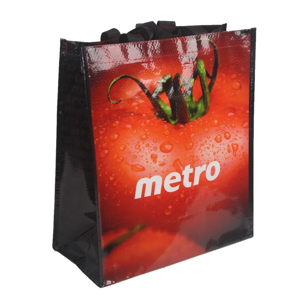 
2020 Promotional Item Eco Portable Collapsible PP Woven Shopping Tote Bag 
