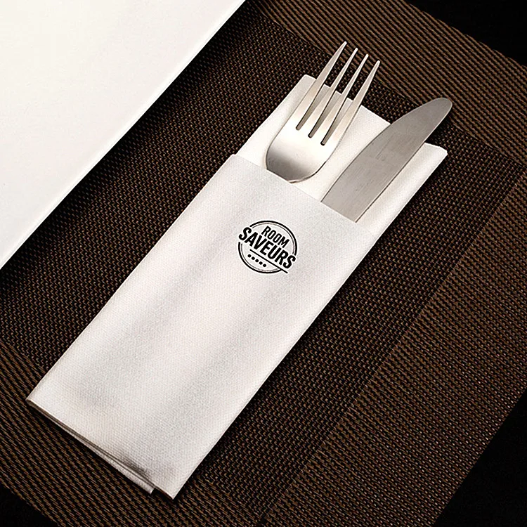 
Cutlery paper napkin airlaid paper napkin with pocket for cutlery 