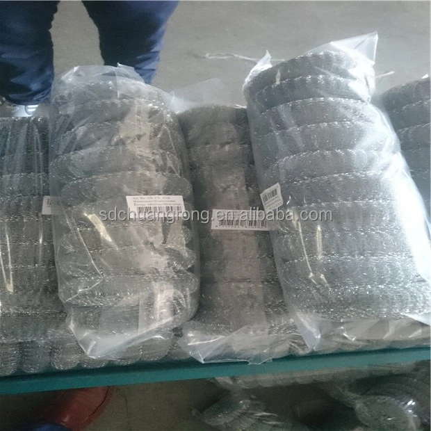 stainless steel scrap sponge stainless steel wool scourer scrubber cleaning ball sponge for dishes