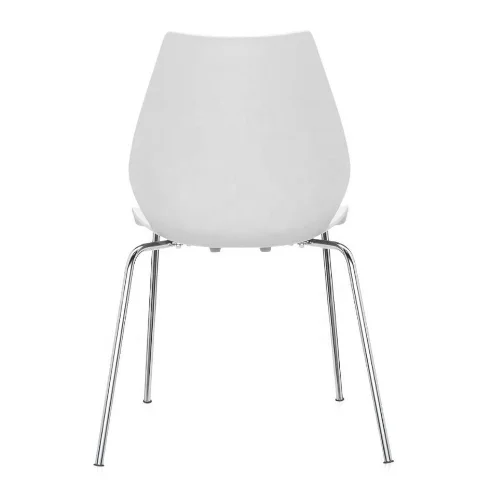 Mexico Popular Stackable Dining Room Plastic Chairs With Metal Legs