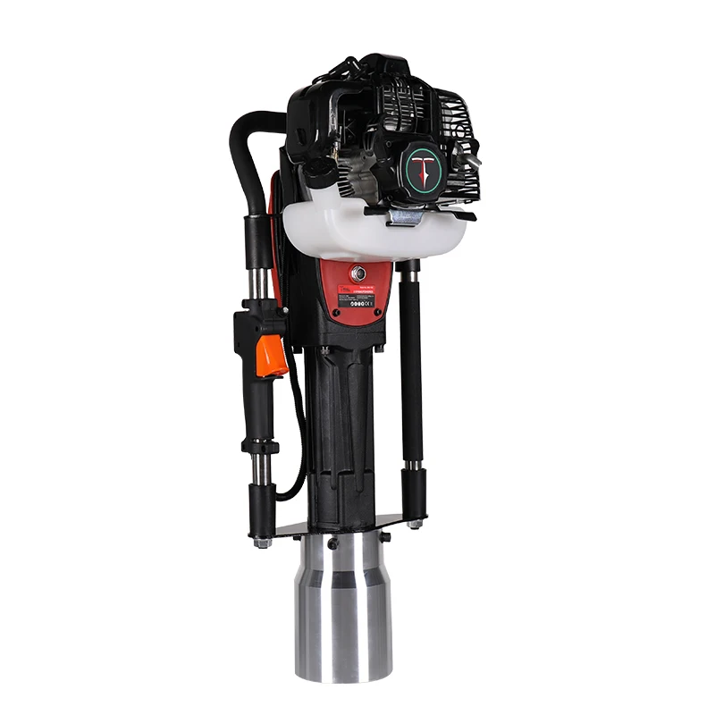 Powerful 2 Stroke Petrol Fence Knocker Post Driver Single-cylinder mixed oil Pile Driver 120mm