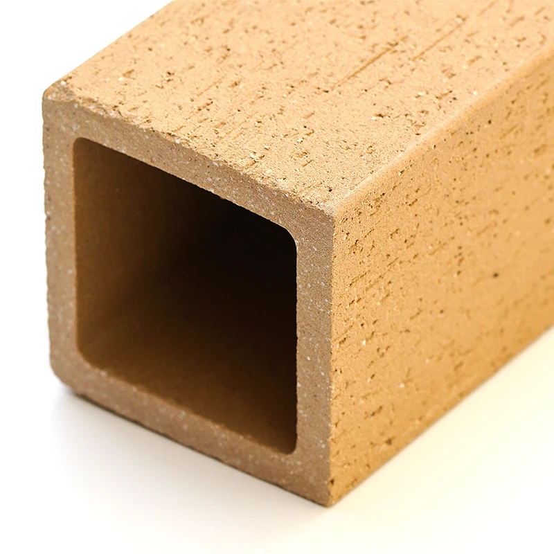 Outside Insulated Fabricated Curtain Wall Cladding Tiles Terracotta Tube