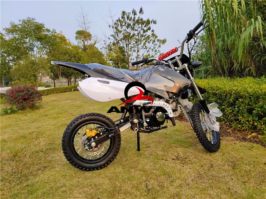 2 Wheels 4 Stroke 125cc Manual Clutch Kick Starting Cross Pit Bike