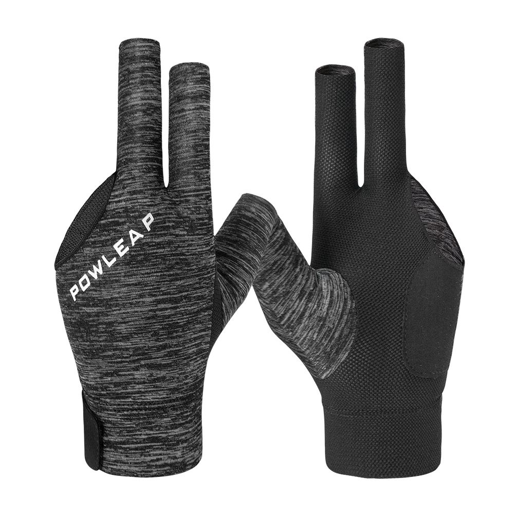 Оптовая продажа лучшее для мужчин женщин подходит левый и правый Pro плеер ручной 3 палец перчатки противоскользящие бассейн бильярдный наконечник для бильярдного кия бильярда перчатки