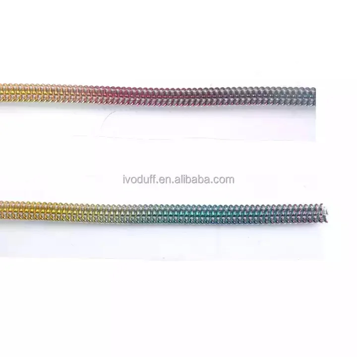 #5 Black Zipper Tape With Multi-Colored Rainbow Nylon Coil