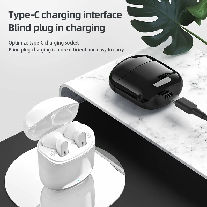 Factory Supply Tws Ipx5 Waterproof  V5.0 Blue Tooth Earphones & Headphones Wireless Gaming Headset