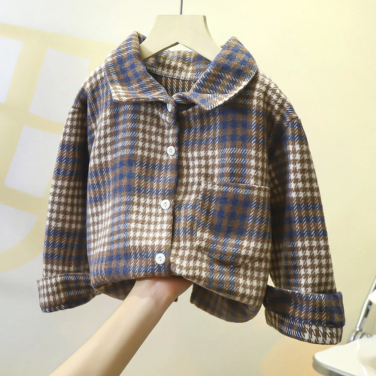 Wholesale Kids Shirts&Blouses Quality Long Sleeve School Children Boy Plaid Shirt for Spring Autumn