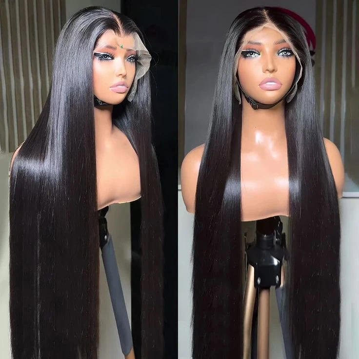 Raw Vietnamese Hair Wig Bone Straight Human Hair Vendor 13x4 Pre Pluck Hd Lace Front Wig Raw Cambodian Hair Wig for Black Women