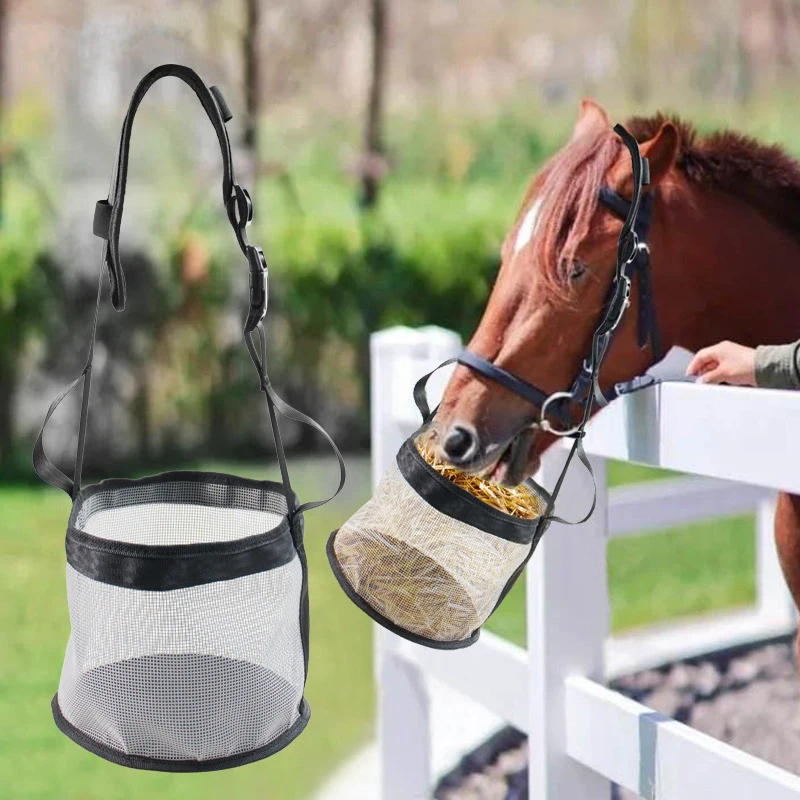 Easy Carry Equestrian Products Slow Feed Horse Hay Bag Horse Hay Feed Bag