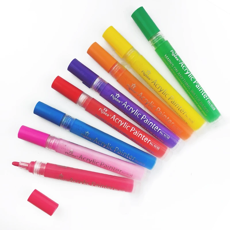 Hot Sell 18 Colors Waterproof Color Alcohol  Marker Pen Set WITH Considerate price