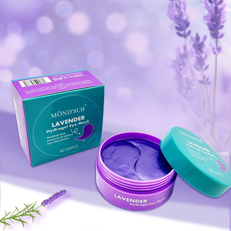 Custom Glitter Crystal Collagen Eye Mask Care Brightening Sheet Hydrogel Under Eye Patches Gel Hydrating Eye Pad For Dark Circle