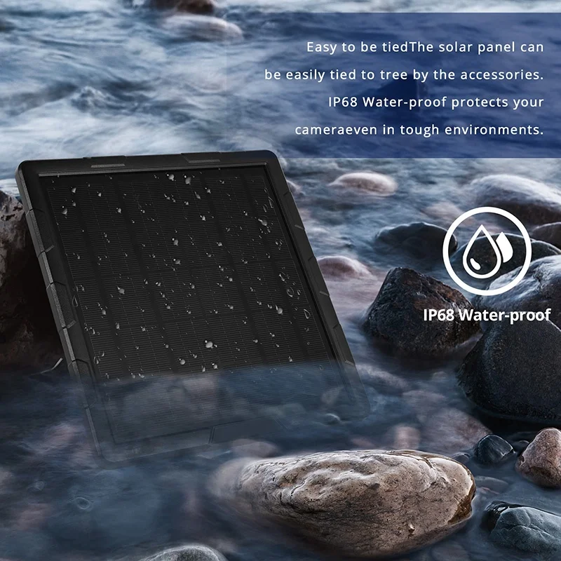 5W mini solar panel with 12v battery charger 12v 9v output 6000 mAh  for outdoor Wildlife Scouting Cellular Game Trail Cameras