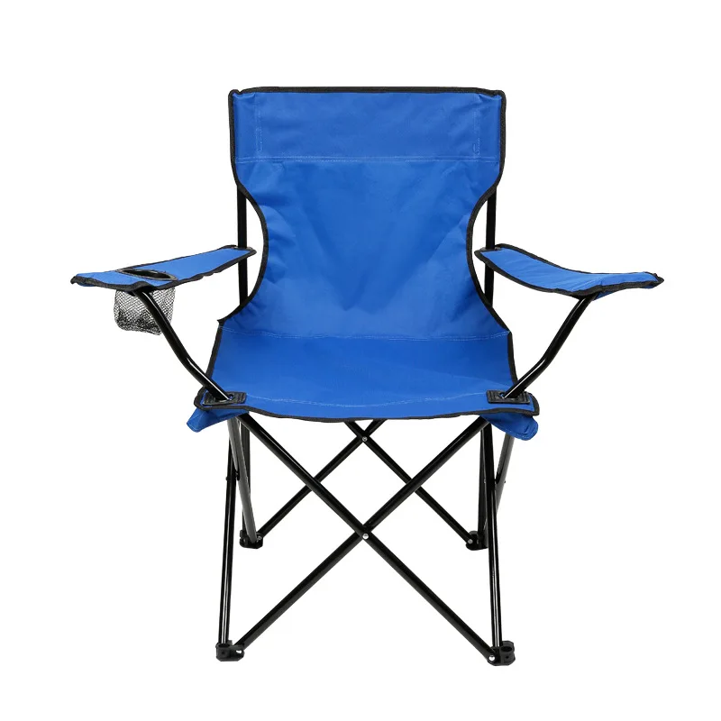 Beach folding chair one-piece camping chair steel tube Compact portable advertising Outdoor Chair
