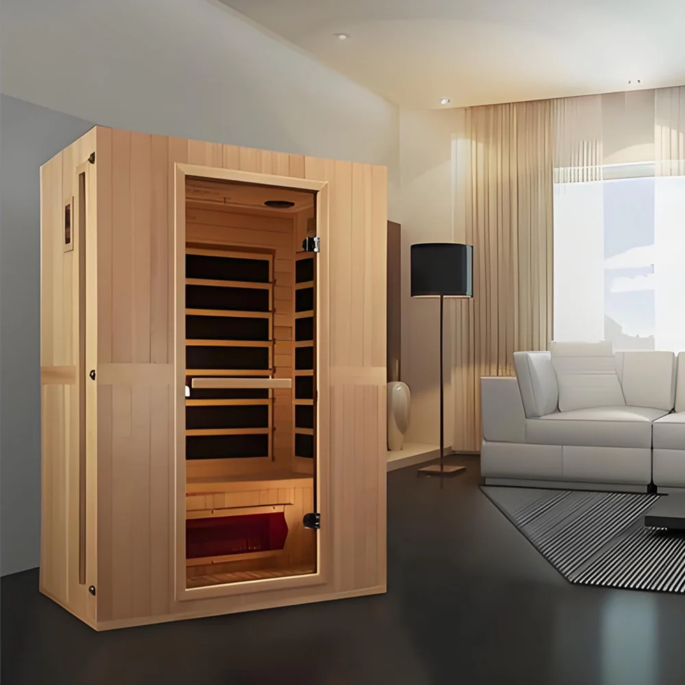 Cheap Price Economic Hemlock Indoor 2 Person Far Infrared Sauna Room Home Indoor Healthy Saunas