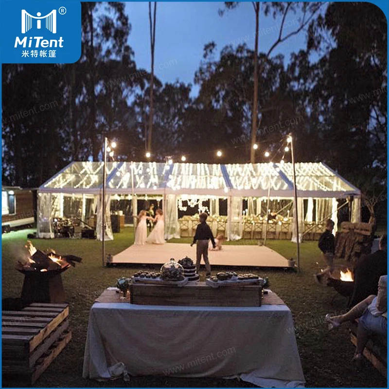 Наружные свадебные палатки и юрты с рамкой 10 м x 20 м шатер палатка прозрачная крыша Свадебная палатка