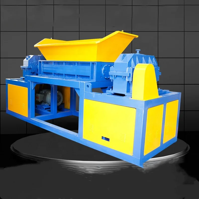 Dete Domestic garbage crusher Paint bucket crushing recovery machine big cans metal wood tree root shredder