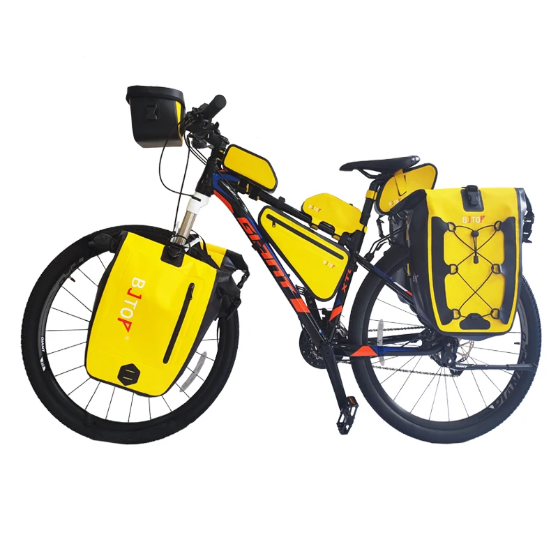 Hot New Waterproof Mountain Bike Road Double Pannier Rear Bag Bicycle Saddle Rack Travel Bags