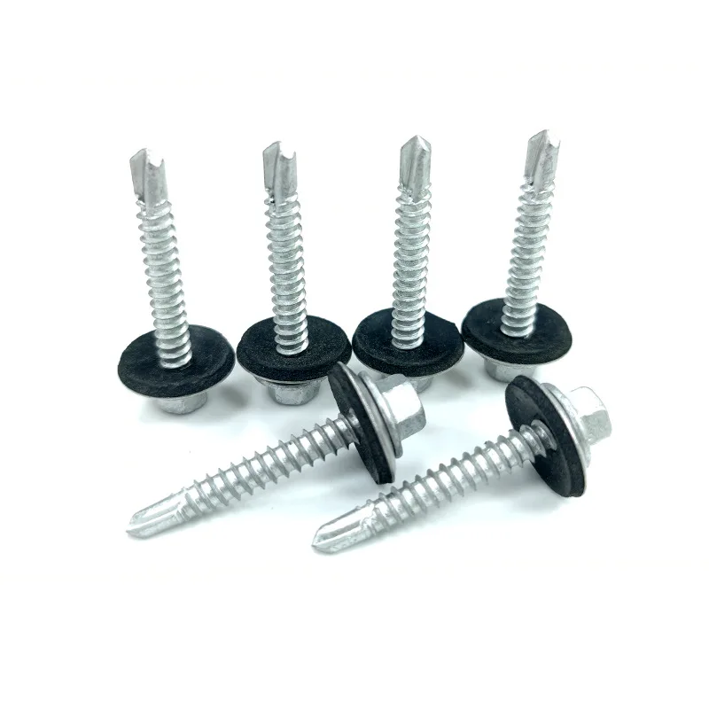 Factory wholesale Self-Drilling Metal Screw w/ EPDM Sealing Washer, Hex Head