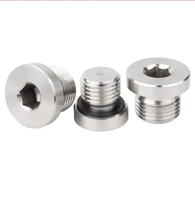 304 stainless steel G1/234 points  with flange edge oil plug imperial pipe plug screw plug