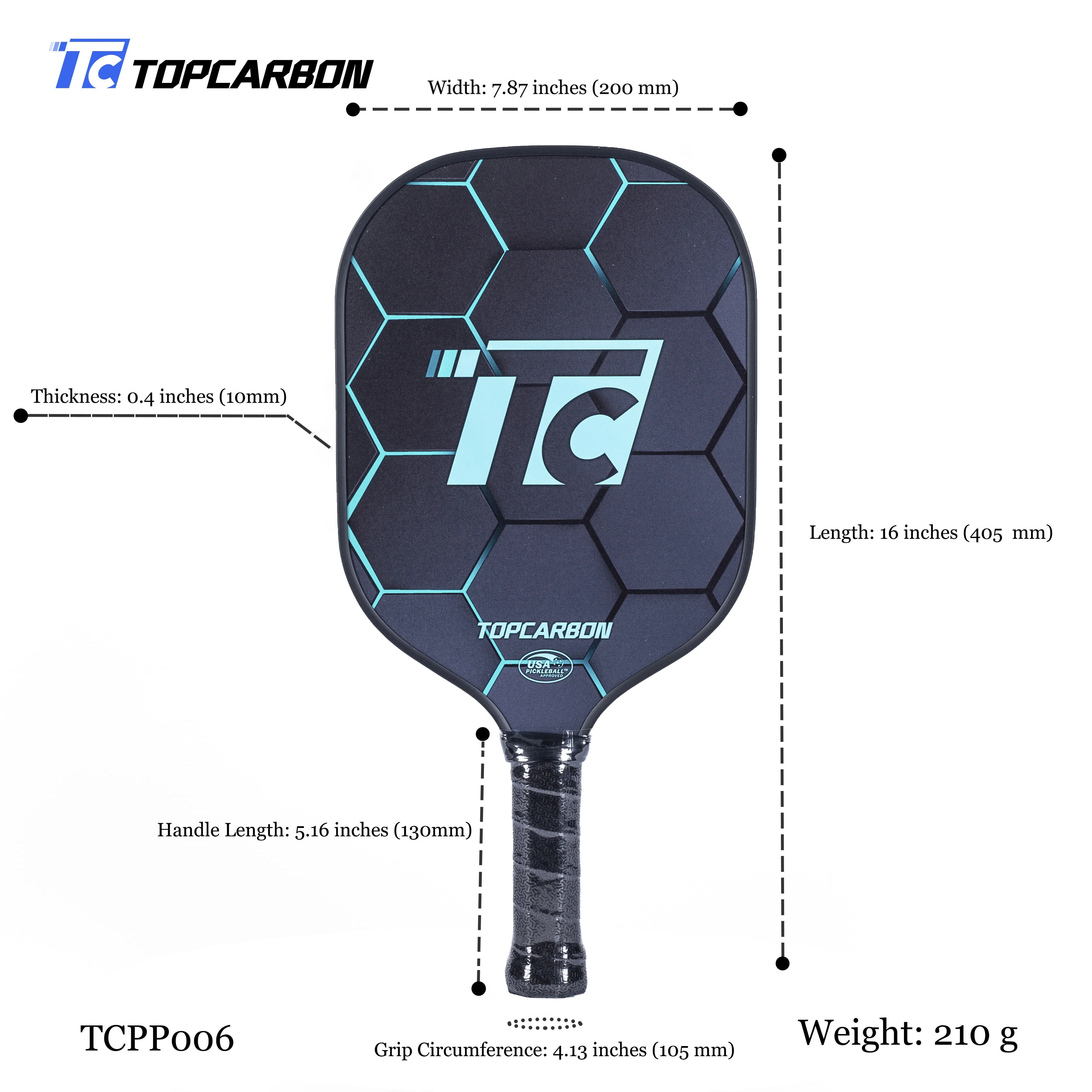 Высококачественное весло для пиклбола из углеродного волокна брендов