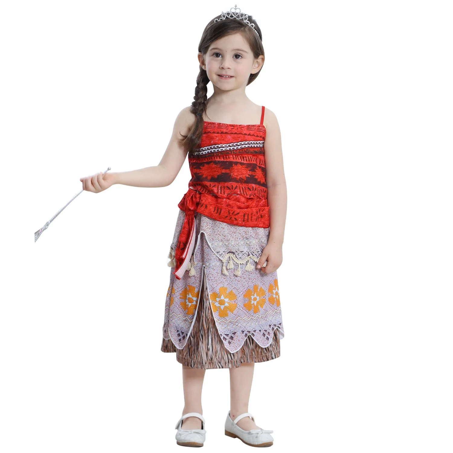 Hot Sale High Quality Princess Moana Halloween Costumes for Girls