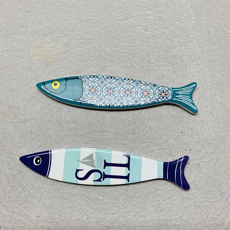 Promotional Gifts Decorative Accessories For Home Melamine  Fridge Magnet 3D Manufacture Custom Fish Shape