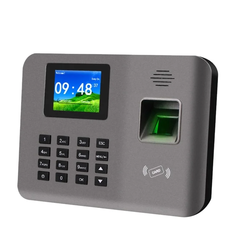 Realand AL325D Fingerprint Time Attendance with 2.4 inch Color Screen ID Card Function WiFi Battery