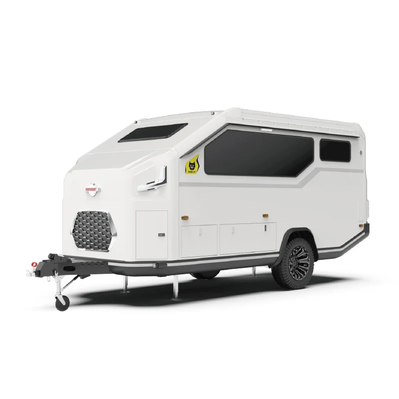Agent 17ft Steel Frame 4X4 Motorhome Small Trailers Off Road Camping Equipment with Triple Bunk Parking Electric Brake