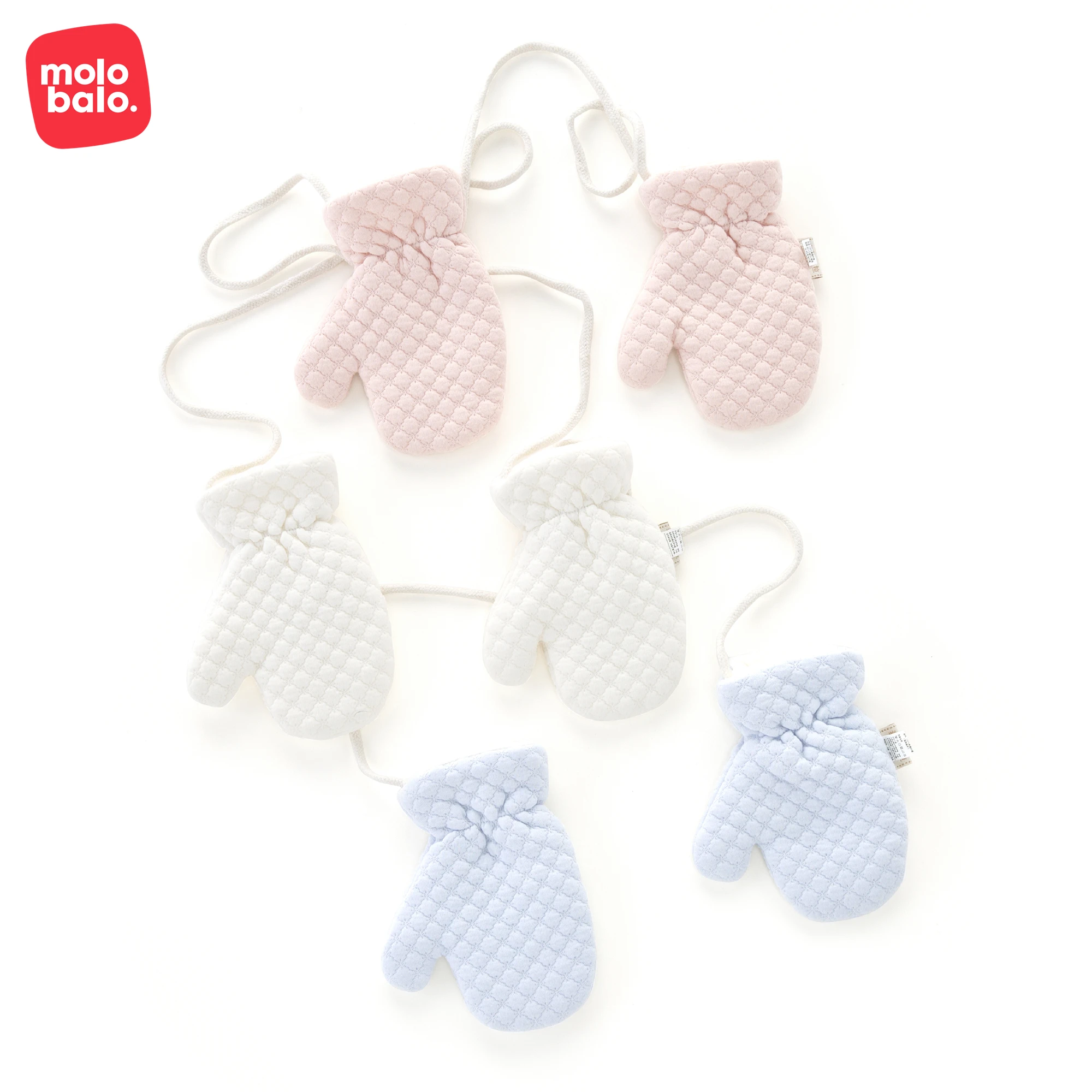 Baby Winter Knit Warm Full Finger Gloves Children Student Outdoor Cotton Mittens For Christmas Gift