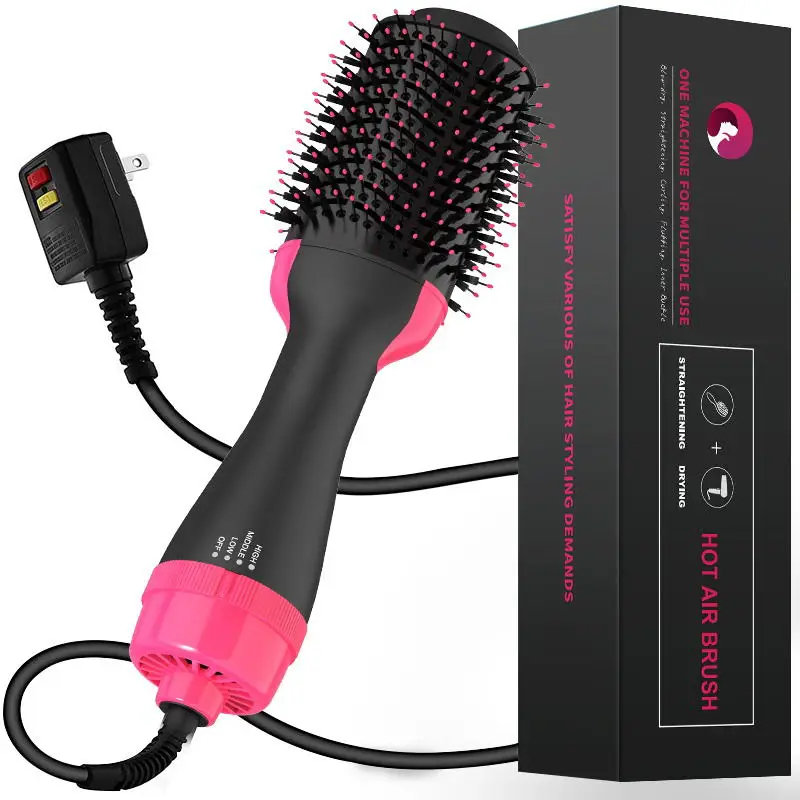 
One Step Hair Dryer Volumizer Salon Multi-function Hair Dryer + straight iron 2 in 1 Styling Brush drop ship 
