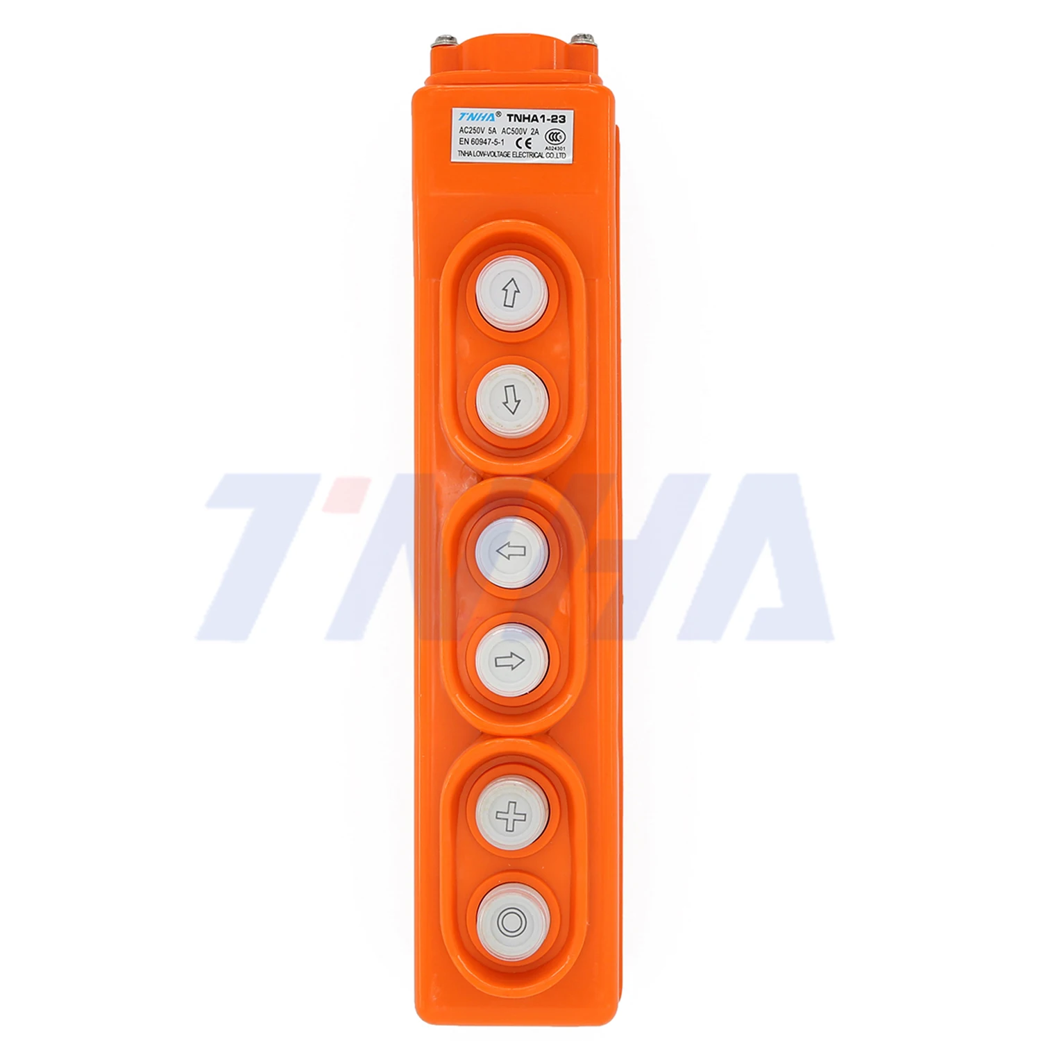 TNHA1-23 Factory Supply 6 Button Handheld Control Pushbutton with leather tube