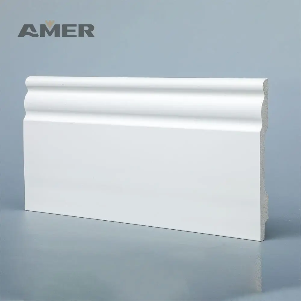Rongke OEM Factory Wholesale Solid Wood Oak Skirting Colors Wire Trim Tile Strip Wool Board with Led