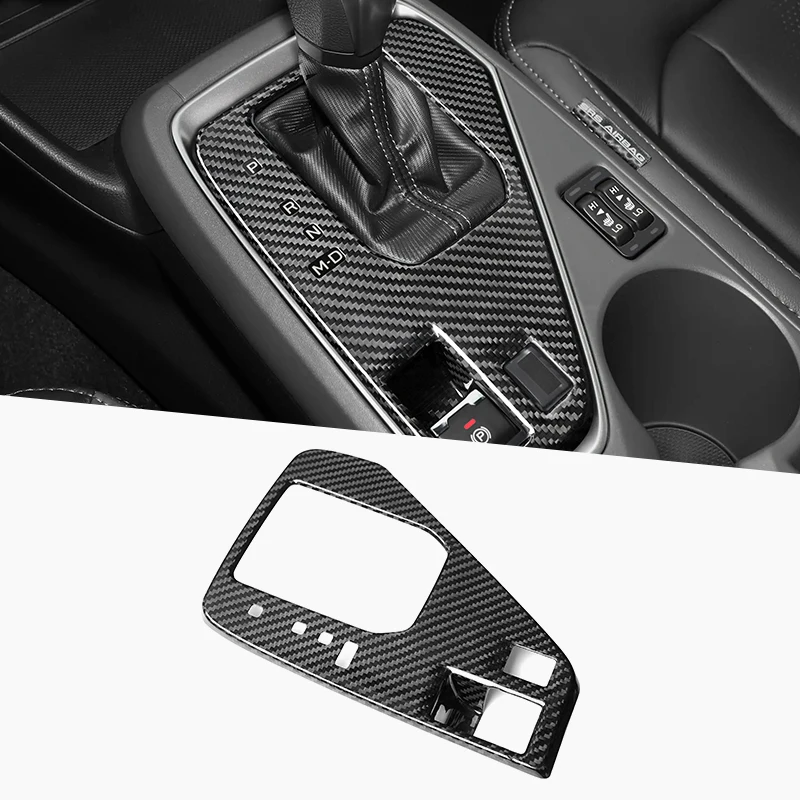 ES Real Carbon Fiber Car Center Shifter Panel Trim Frame For Subaru Corsstrek (2023-2024) Accessories Interior