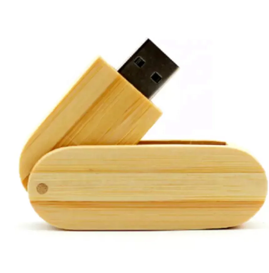 Most hot sale wood swivel memorias USB USB Pendrive USB flash drive 2GB 4GB 8GB 16GB  with customized logo