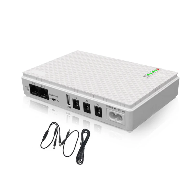 Mini DC UPS power bank for Wifi Router Lithium battery 3.7v UPS 8800mah/10400mah DC Ups Poe Output 9v 12v 24v 5v