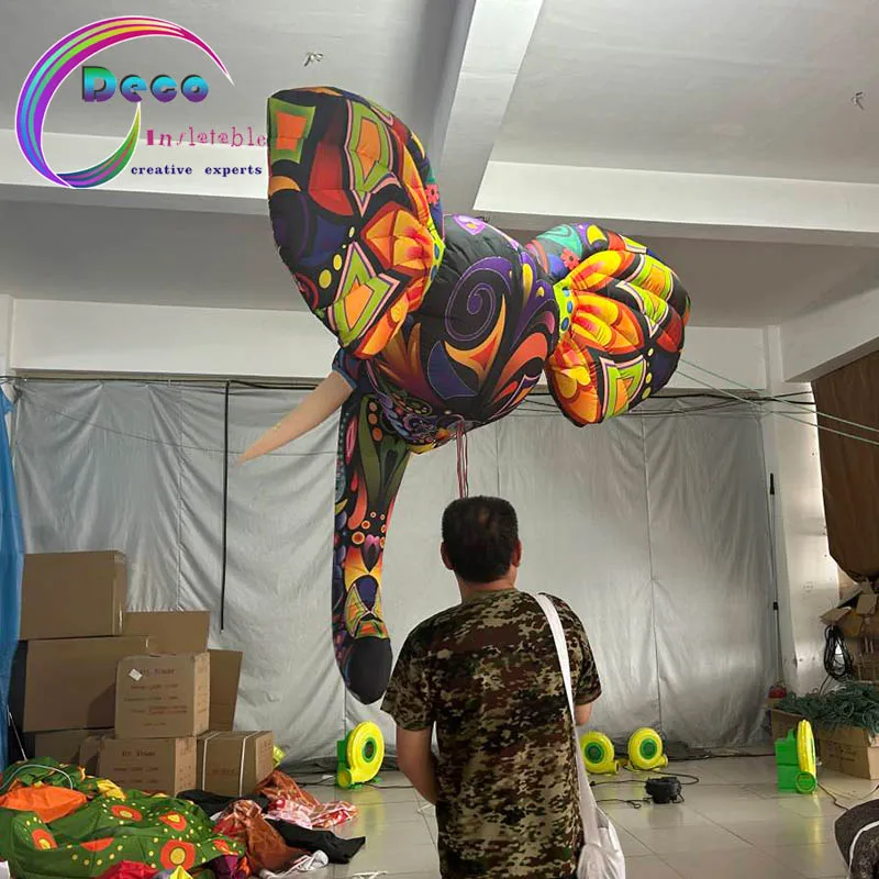Inflatable Animal Mascot Costume Inflatable Elephant Head Costume for Event