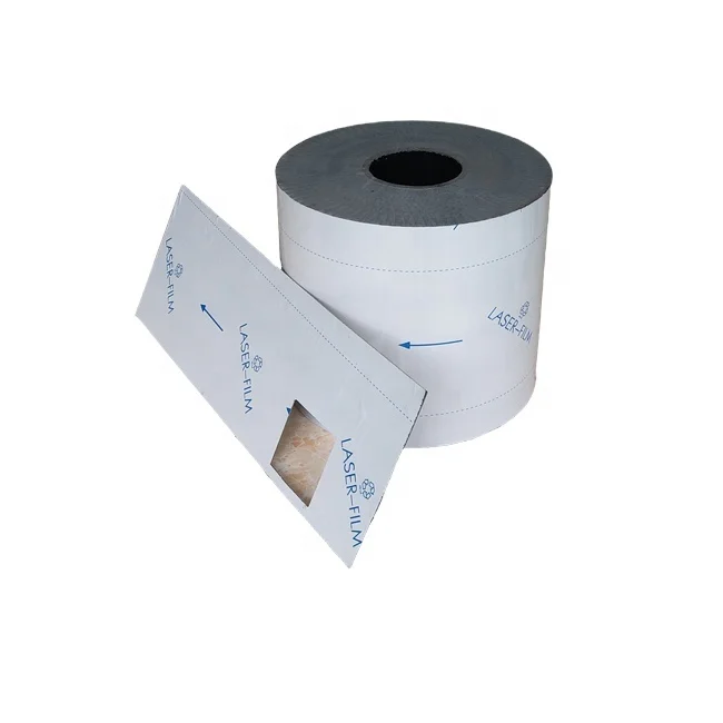 Good quality unburned edges rubber fiber laser cutting pe protective film for stainless steel plate