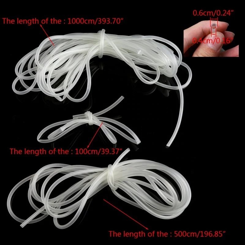 Silicone  rubber hose tube 13 mm 6 mm clear  silicone tube 4 mm 1.8 mm silicone oxygen tube