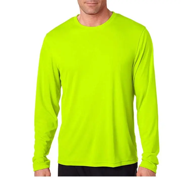 Custom Logo 100% Polyester Quick Dry High Visibility Long Sleeve Safety Security Workwear Construction Shirts