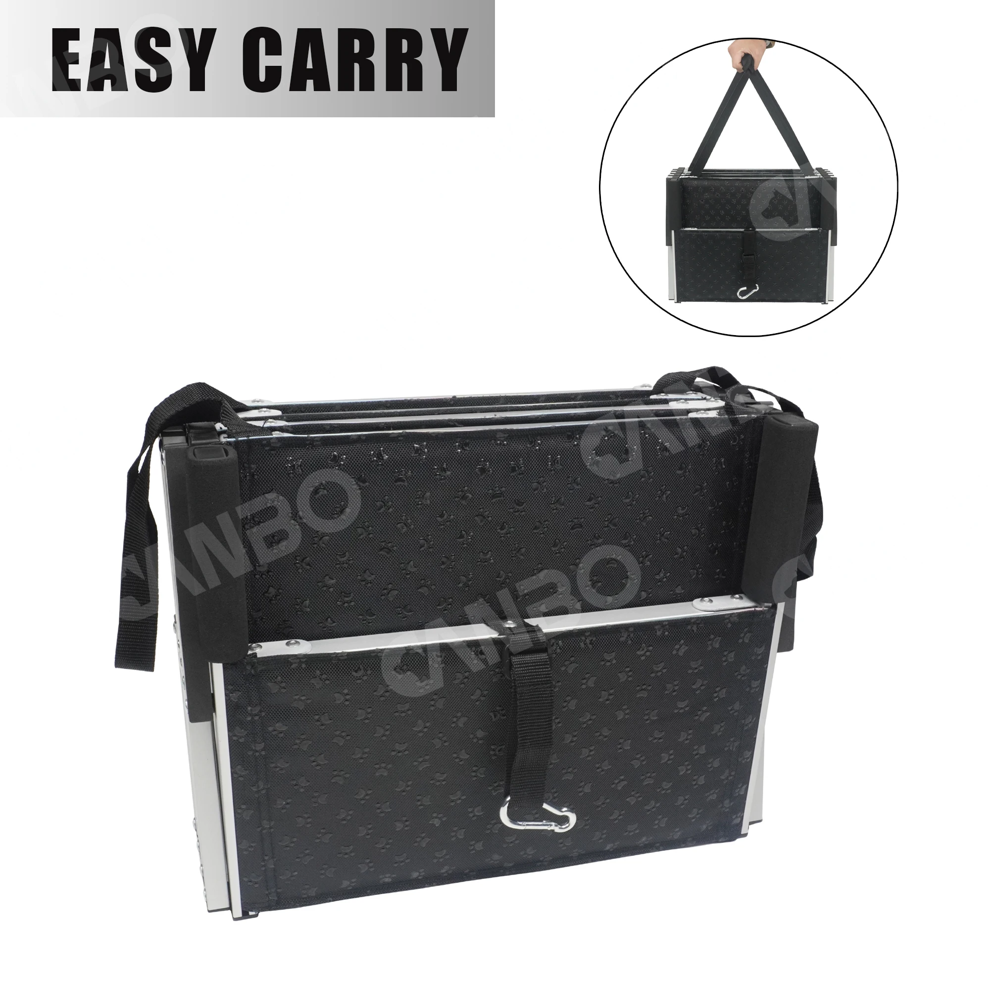 CANBO Pet Car Ladder for Large Dogs Portable Pet Stair Step with Grass Travel Dog Car Stairs